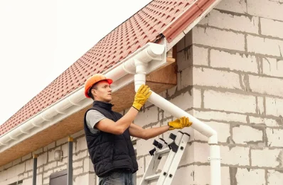 Pose et remplacement de gouttières à Virollet